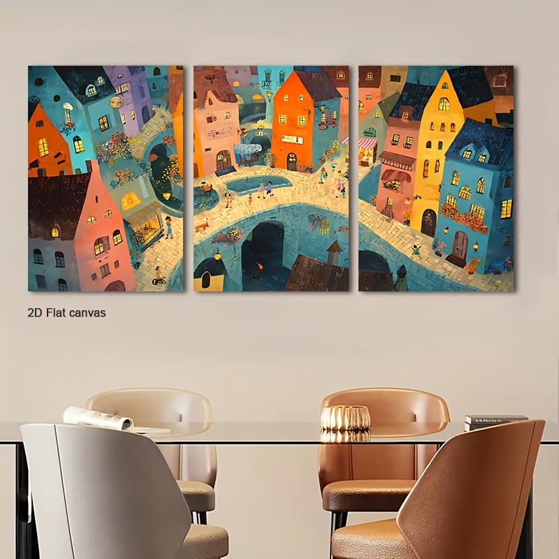 Canvas Wrap Ready - Toile sans cadre 3 pièces, art