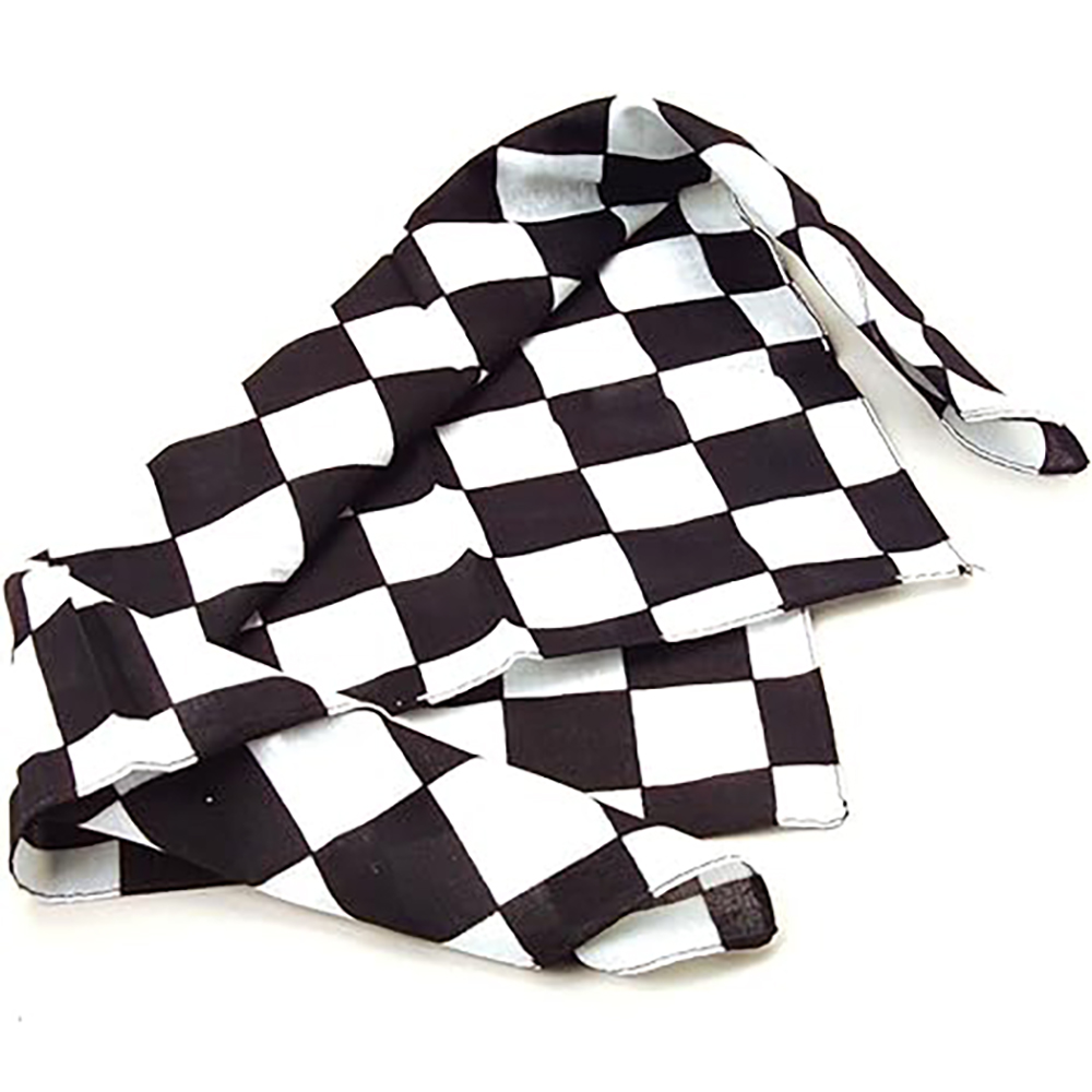Bandana en coton à carreaux po - Bandana Blank White avis et prix