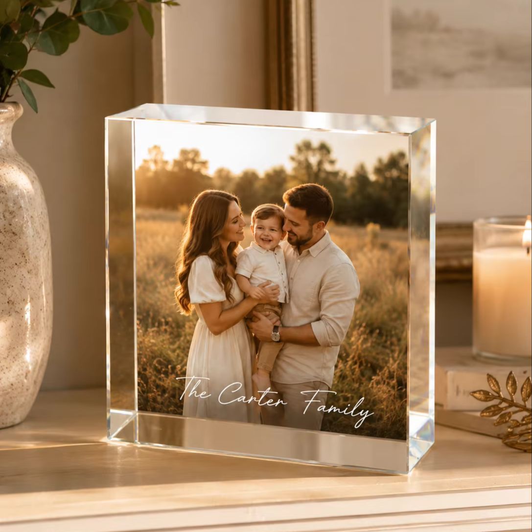 Bloc photo familial personnali - Photo Acrylic Block avis et prix