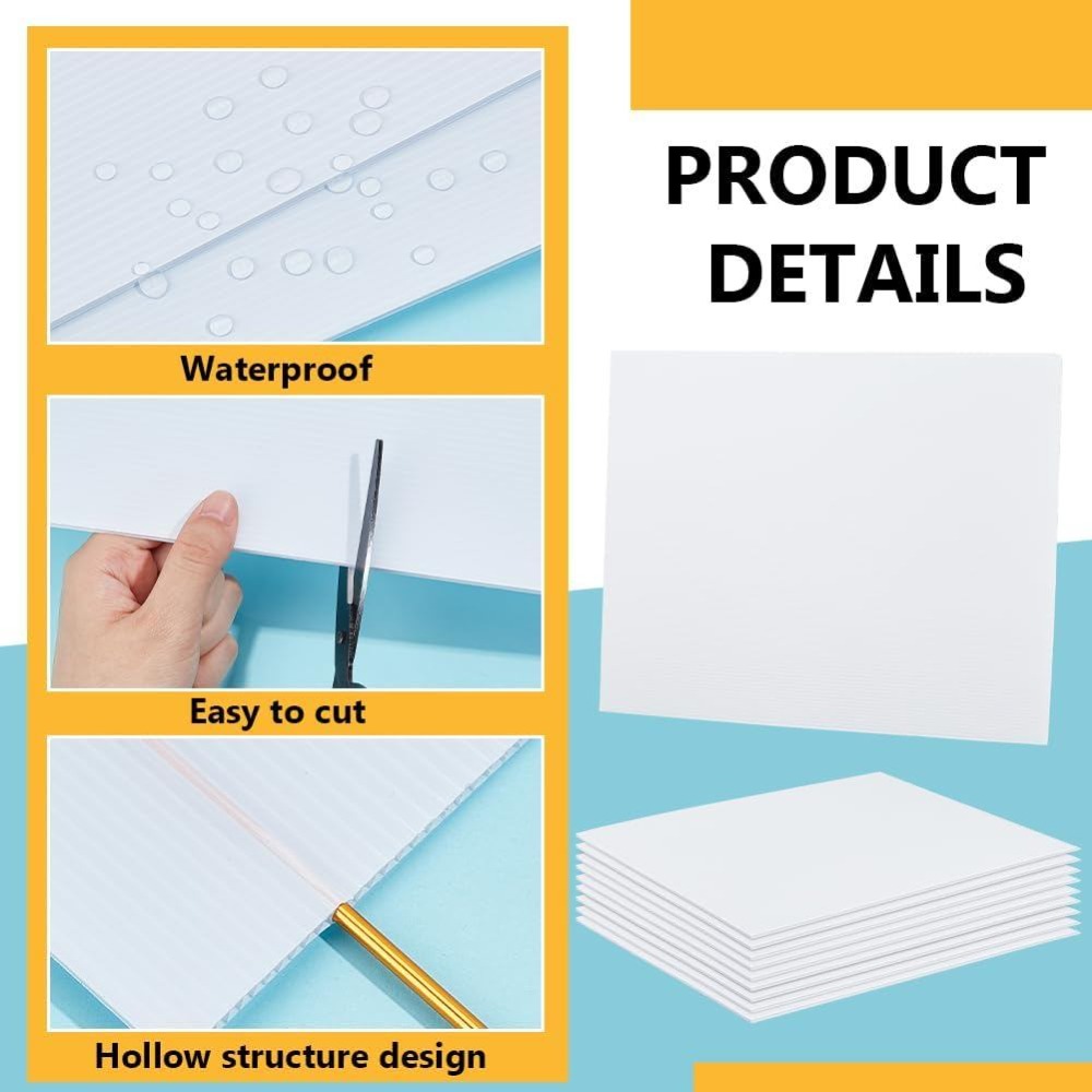 10 Plaques en Plastique Ondulé - Yard Sign Blank avis et prix