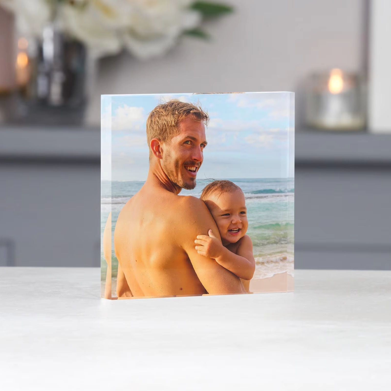 Plaque en acrylique personnali - Photo Acrylic Block avis et prix