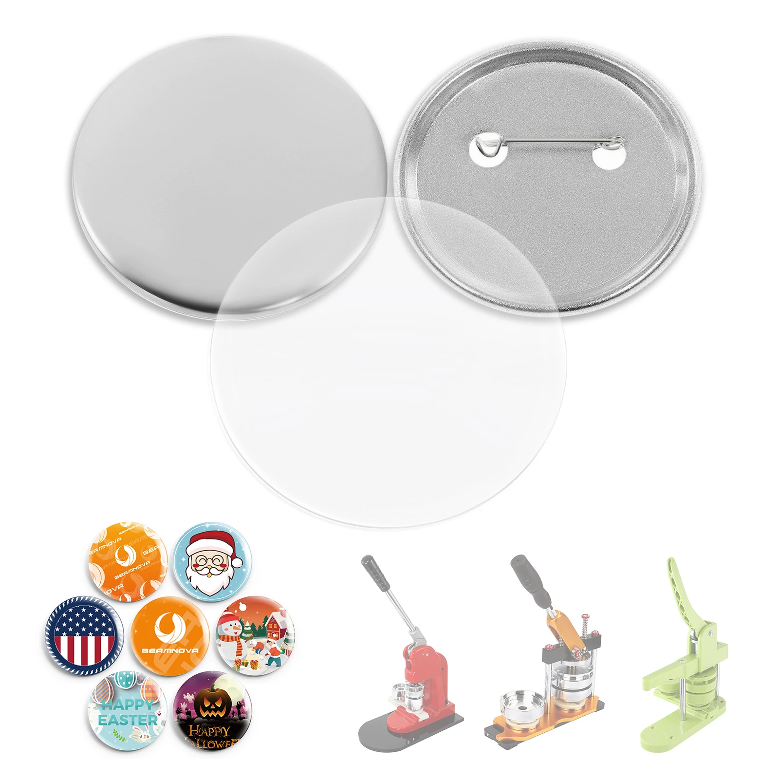 100 ensembles de 58 mm de maté - Button Badge Blank avis et prix
