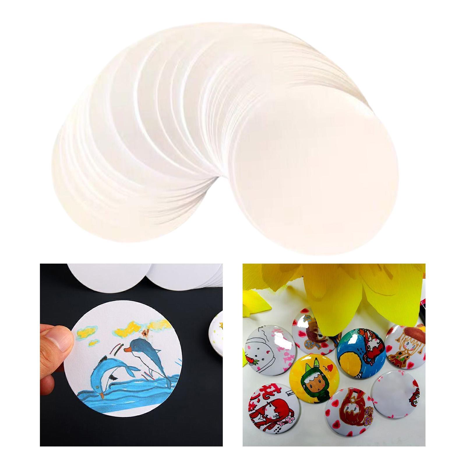 100 badges à bouton vierges en - Button Badge Blank avis et prix
